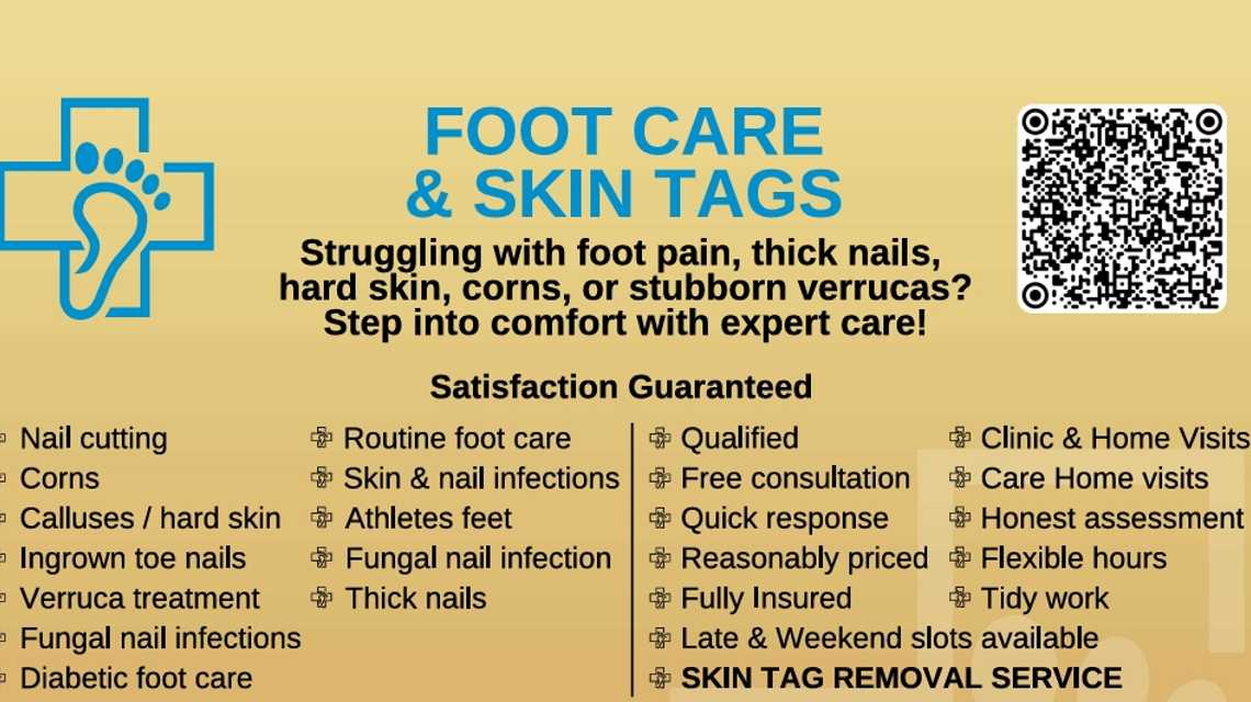 Foot Care Clinic & Skin Tag Removal in Mablethorpe cover image