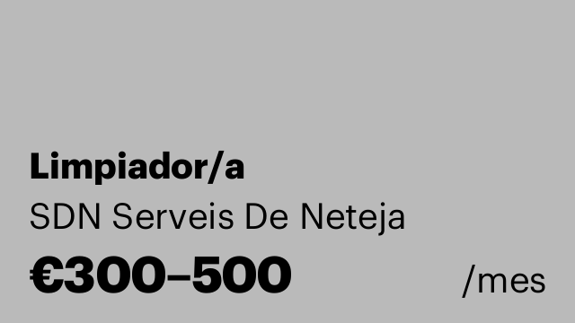 Limpiador/a