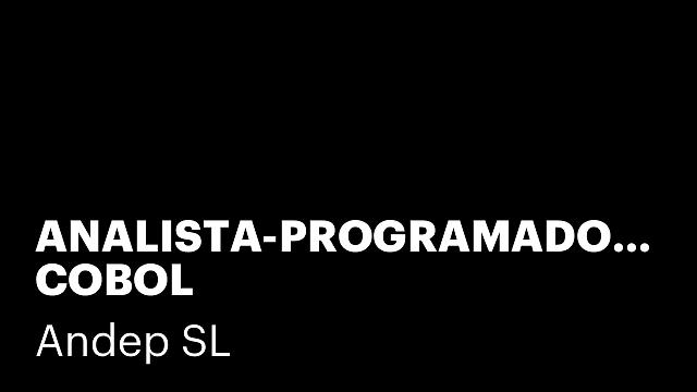 ANALISTA-PROGRAMADOR/A COBOL