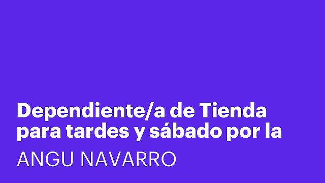Dependiente/a de Tienda para tardes y sábado por la mañana