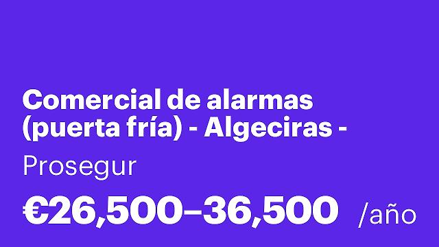 Comercial de alarmas (puerta fría) - Algeciras - Indefinido - Fijo + altas comisiones - Vehículo + gasolina