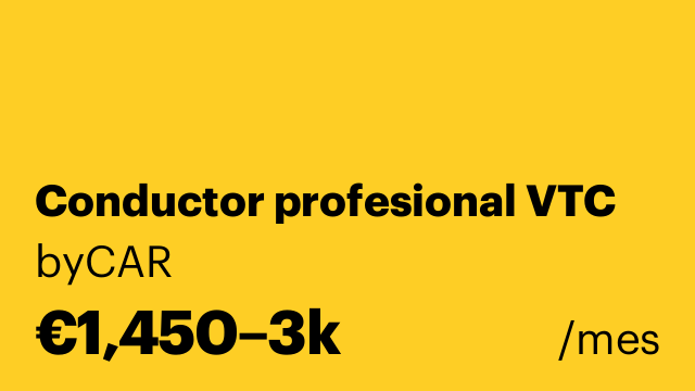 Conductor profesional VTC