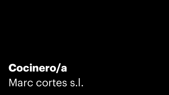 Cocinero/a