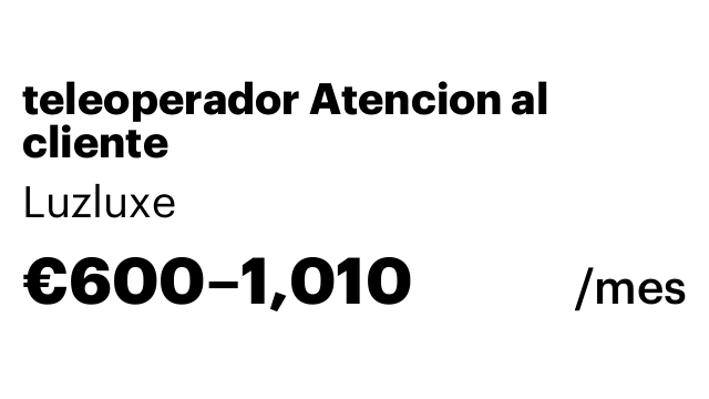 teleoperador Atencion al cliente