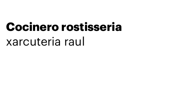 Cocinero rostisseria