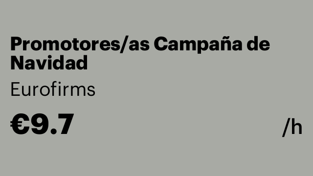 Promotores/as Campaña de Navidad