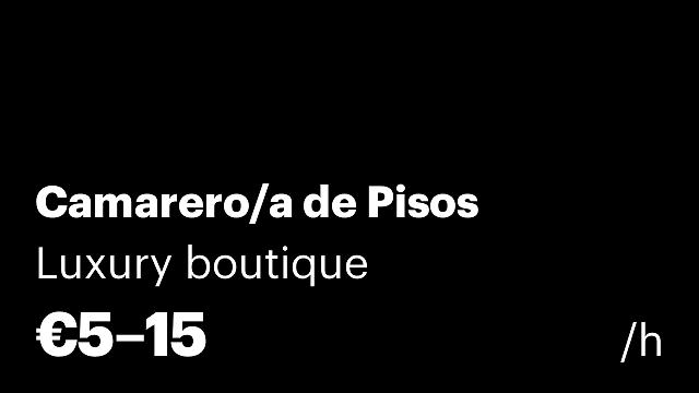 Camarero/a de Pisos
