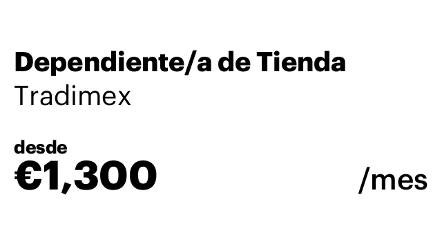Dependiente/a de Tienda