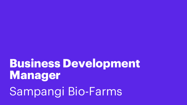 Business Development Manager