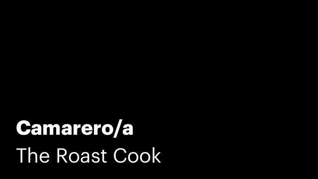 Camarero/a