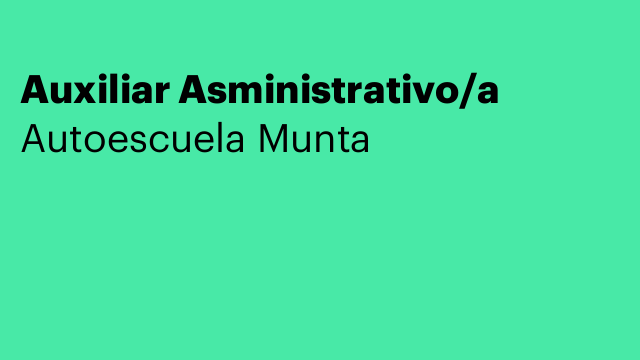 Auxiliar Asministrativo/a