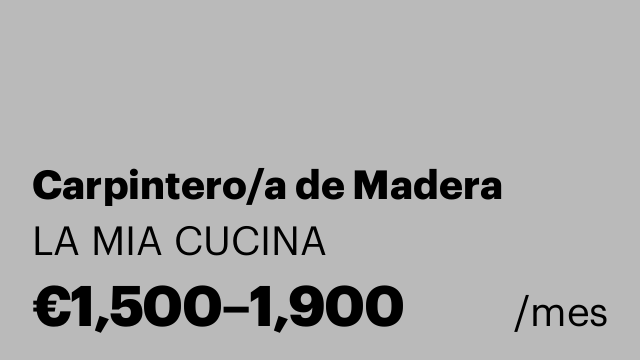 Carpintero/a de Madera