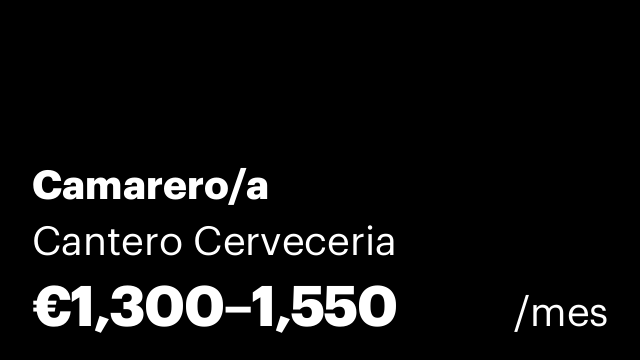 Camarero/a