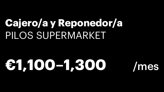 Cajero/a y Reponedor/a