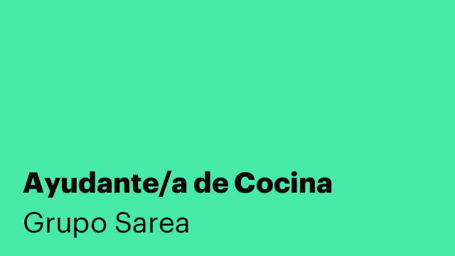 Ayudante/a de Cocina