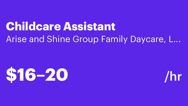 Childcare Assistant