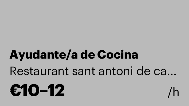 Ayudante/a de Cocina