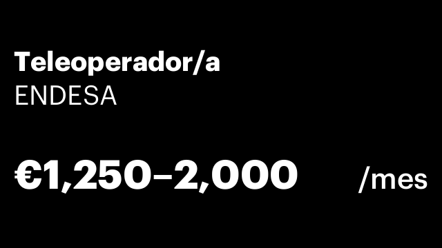 Teleoperador/a