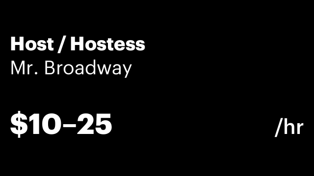 Host / Hostess