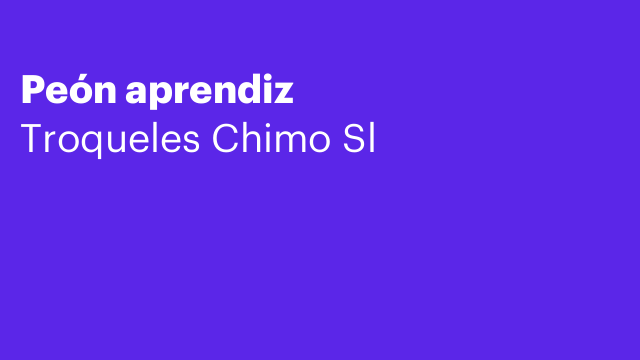 Peón aprendiz