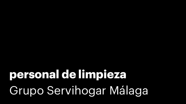 personal de limpieza