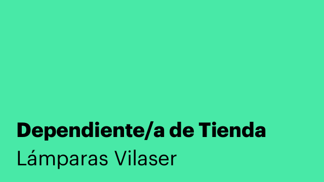 Dependiente/a de Tienda