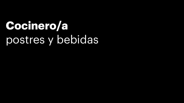 Cocinero/a