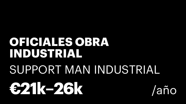 OFICIALES OBRA INDUSTRIAL