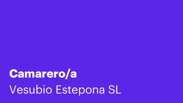 Camarero/a