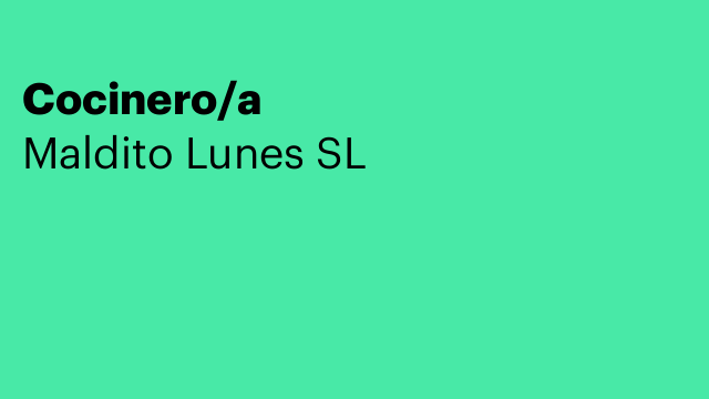 Cocinero/a