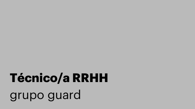 Técnico/a RRHH