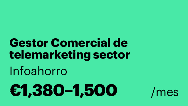 Gestor Comercial de telemarketing sector energético