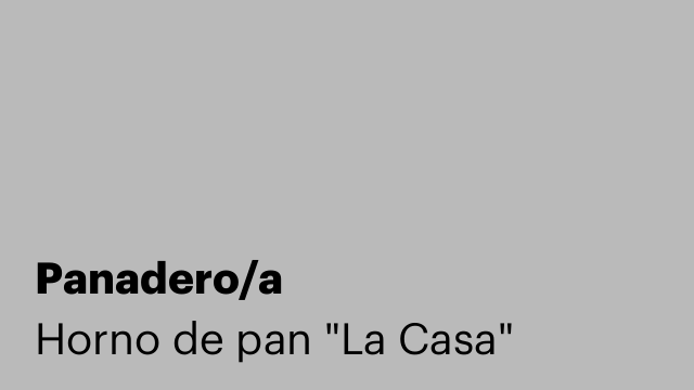 Panadero/a