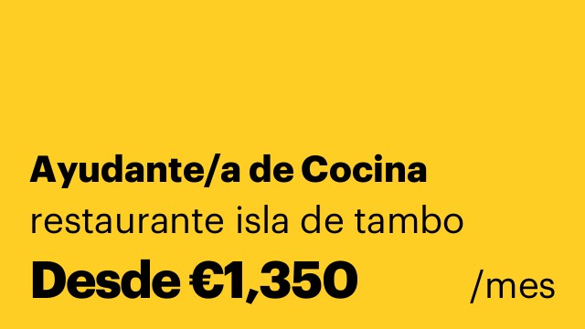 Ayudante/a de Cocina