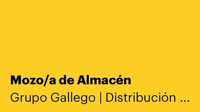 Mozo/a de Almacén