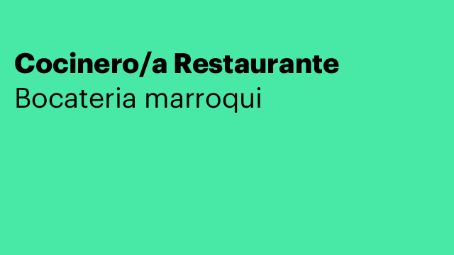 Cocinero/a Restaurante