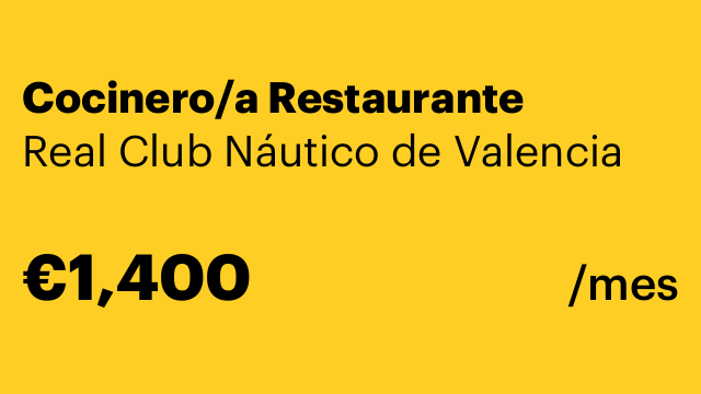 Cocinero/a Restaurante