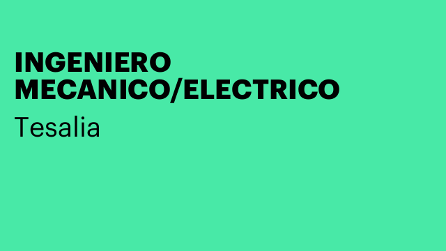 INGENIERO MECANICO/ELECTRICO
