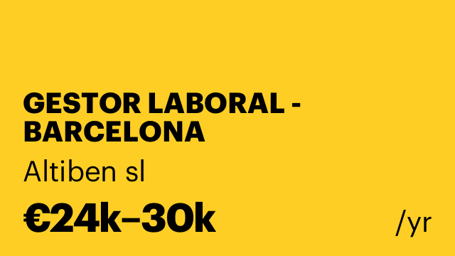 GESTOR LABORAL - BARCELONA