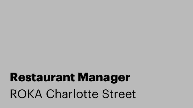Restaurant Manager