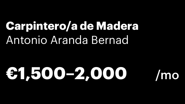 Carpintero/a de Madera