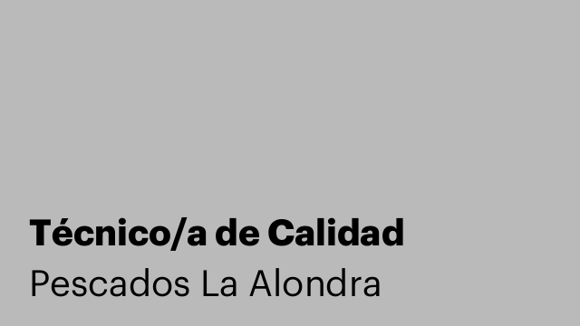 Técnico/a de Calidad