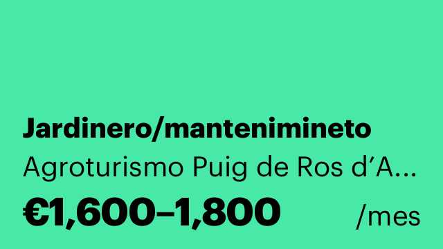 Jardinero/mantenimineto