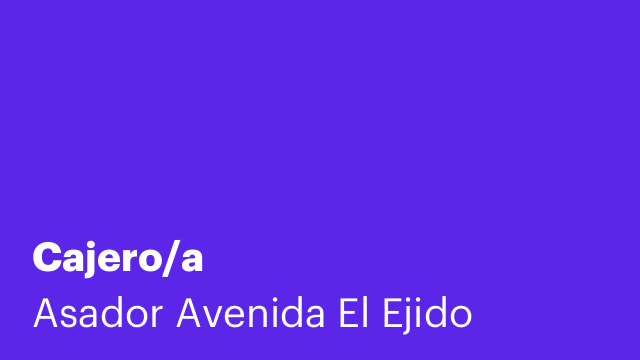 Cajero/a