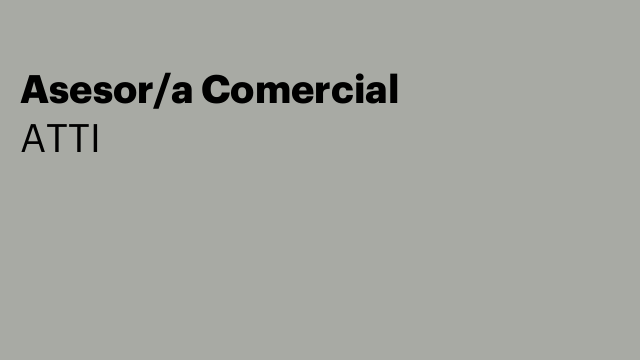 Asesor/a Comercial