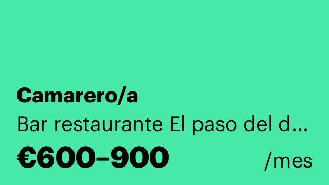Camarero/a