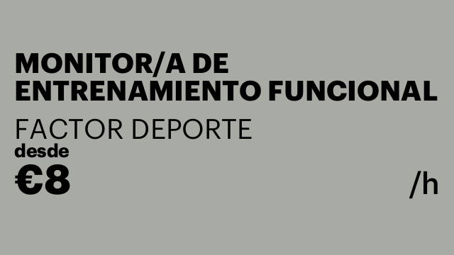 MONITOR/A DE ENTRENAMIENTO FUNCIONAL