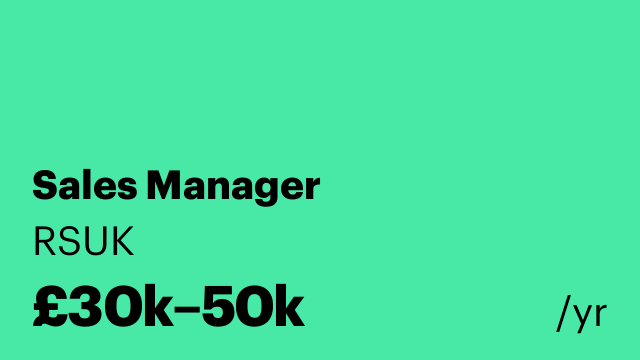 Sales Manager