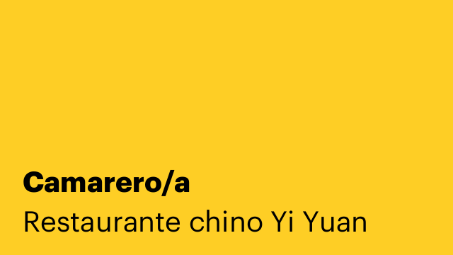 Camarero/a