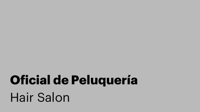 Oficial de Peluquería